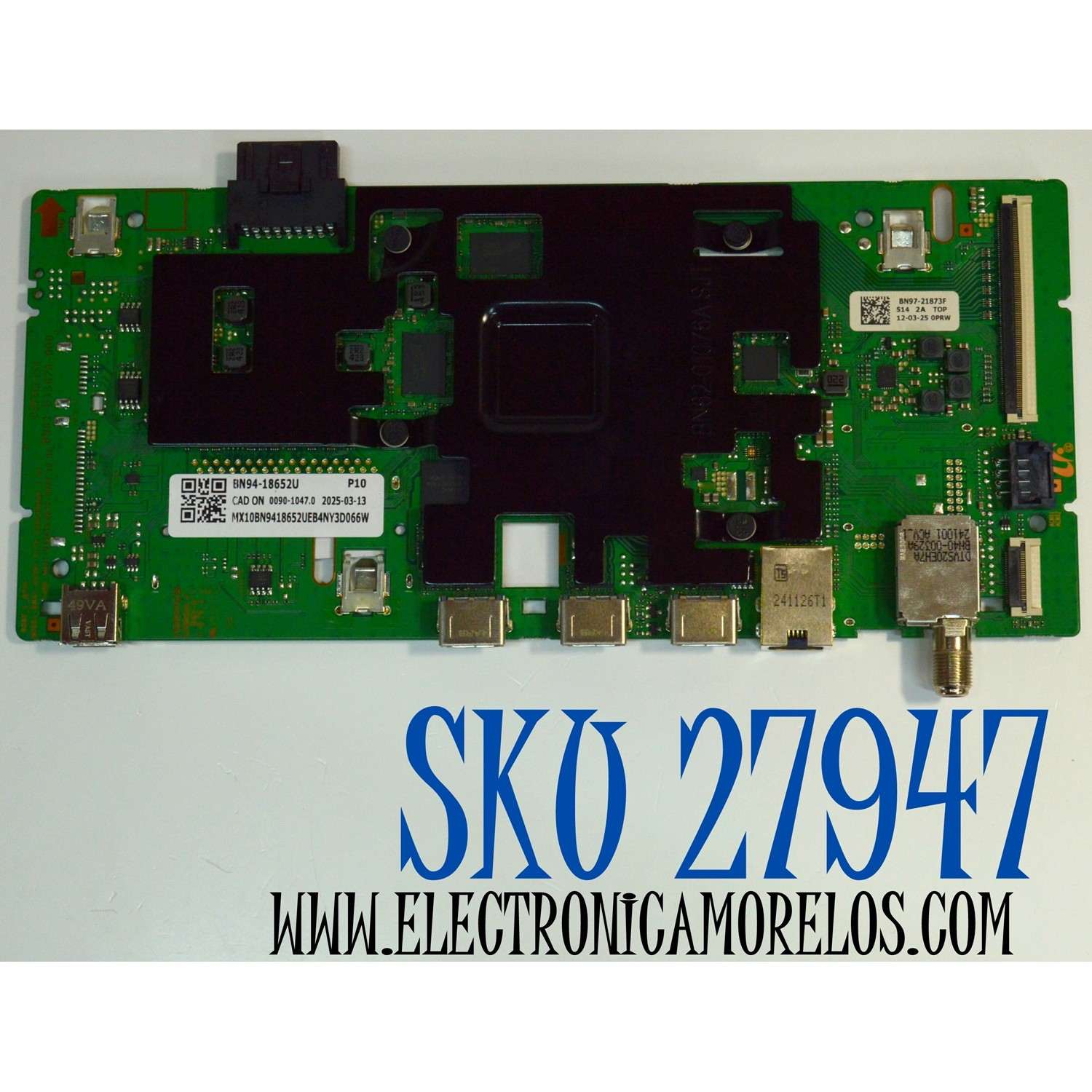 MAIN ORIGINAL PARA TV SAMSUNG 4K UHD HDR SMART TV / NUMERO DE PARTE BN94-18652U / BN41-03347A / BN41-03347 / BN41-03347A-000 / DZFH2451 / BN9418652U / BN97-21873F / PANEL CY-TF085HGAV1H / DISPLAY T850QVN04.2 / BN96-60123A / MODELO UN85U8000FBXZA AB01