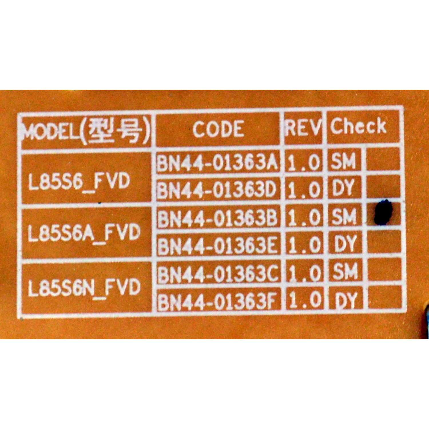FUENTE DE PODER ORIGINAL PARA TV SAMSUNG / NUMERO DE PARTE BN44-01363B / L85S6A_FVD / BN4401363B / PANEL CY-TF085HGAV1H / DISPLAY T850QVN04.2 / BN96-60123A / MODELO UN85U8000FBXZA / UN85U8000FBXZA AB01 - Imagen 2