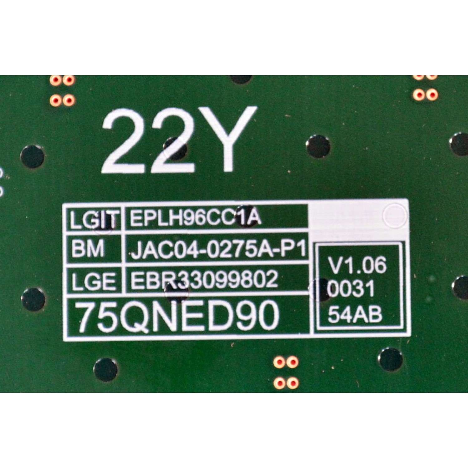 LED DRIVER ORIGINAL PARA TV LG / NUMERO DE PARTE EBR33099802 / 3PCR03073B / EPLH96CC1A / JAC04-0275A-P1 / 75QNED90 / PANEL NC750MQB-ABLH9 / DISPLAY HV750QUB-E7F / MODELO 75QNED90UQA / 75QNED90UQA.BUSGLJR - Imagen 3