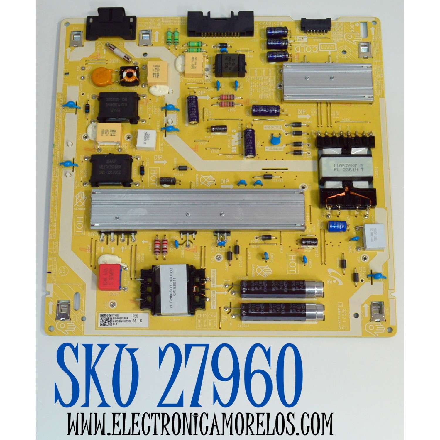 FUENTE DE PODER PARA TV SAMSUNG / NUMERO DE PARTE BN44-01248A / F55E6_CHS / BN4401248A / PANEL CY-NC055HGHVYH / DISPLAY SG5461D11-2 VER.2.1 / MODELO LH55QMCEBGCXGO / LH55QMCEBGCXGO CA01