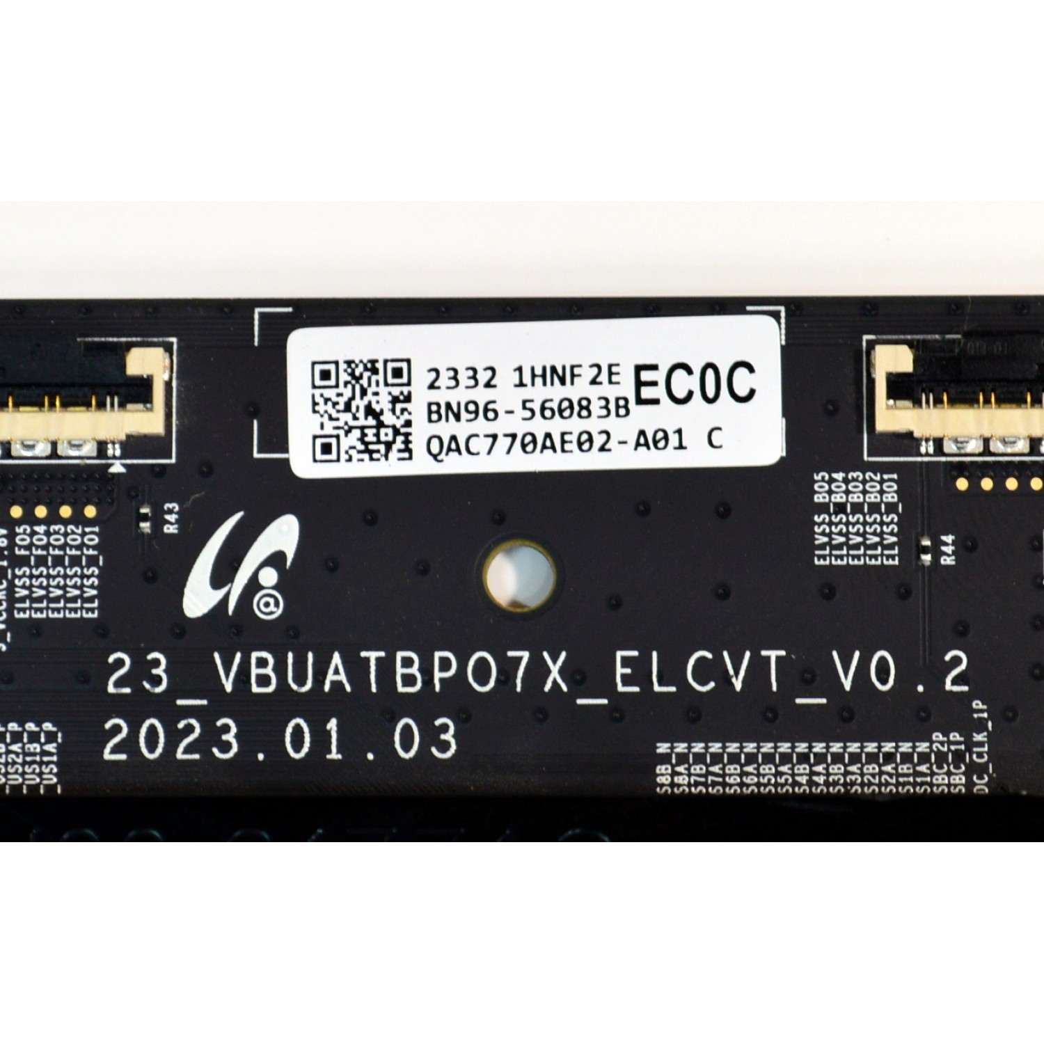 T-CON ORIGINAL PARA TV SAMSUNG / NUMERO DE PARTE BN96-56083B / 23_VBUATBPO7X_ELCVT_V0.2 / QAC770AE02-A01 / BN9656083B / LJ94-50883F / LJ9450883F / MODELO QN77S89CBFXZA / QN77S89CBFXZA FG01 - Imagen 3