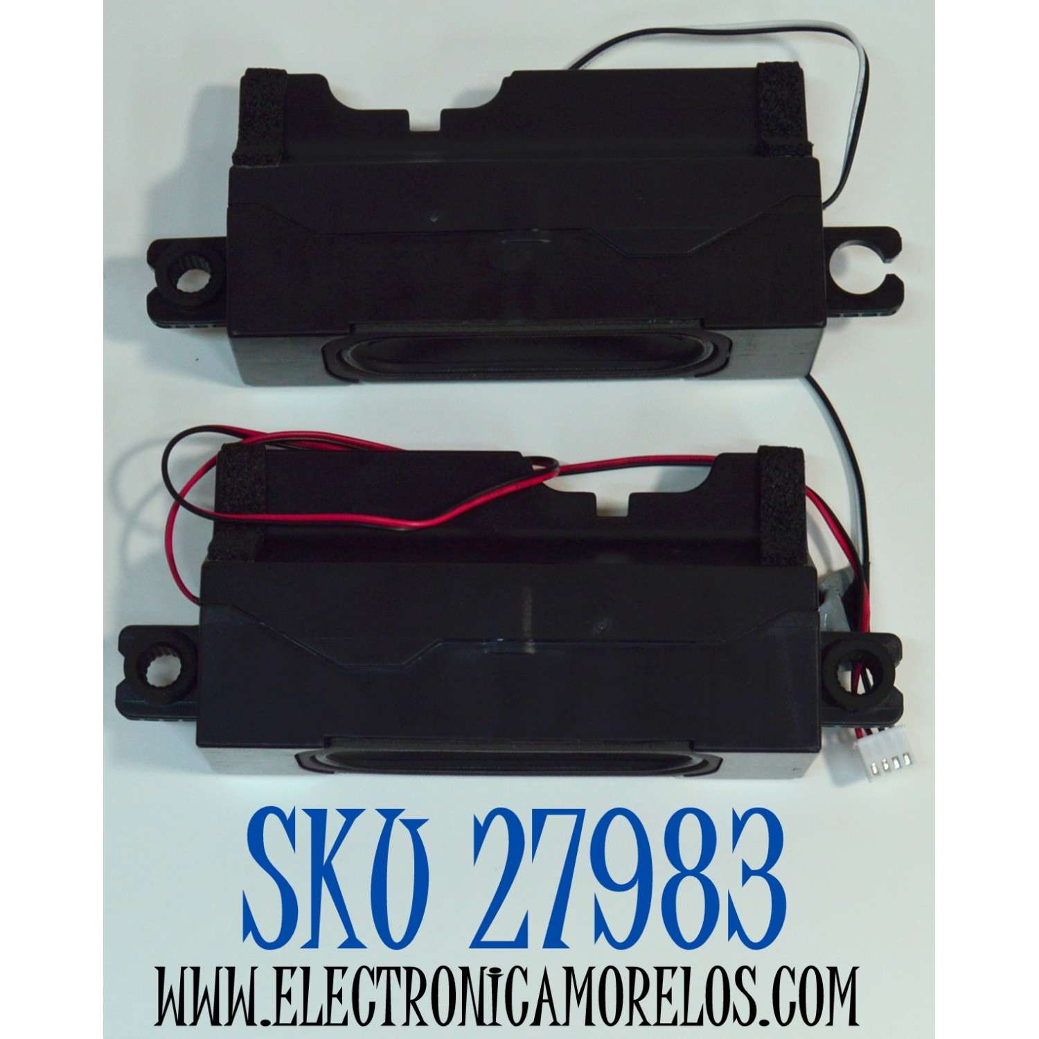 KIT DE BOCINAS ORIGINAL PARA TV VIZIO 2 PIEZAS / NUMERO DE PARTE 1032056 / 1020570 / VT1032056 / VT 1020570 / B439 / B439-BA010 / B439-BA000 / MODELO M55Q6-L4 / M55Q6-L4 LBVFN8KB