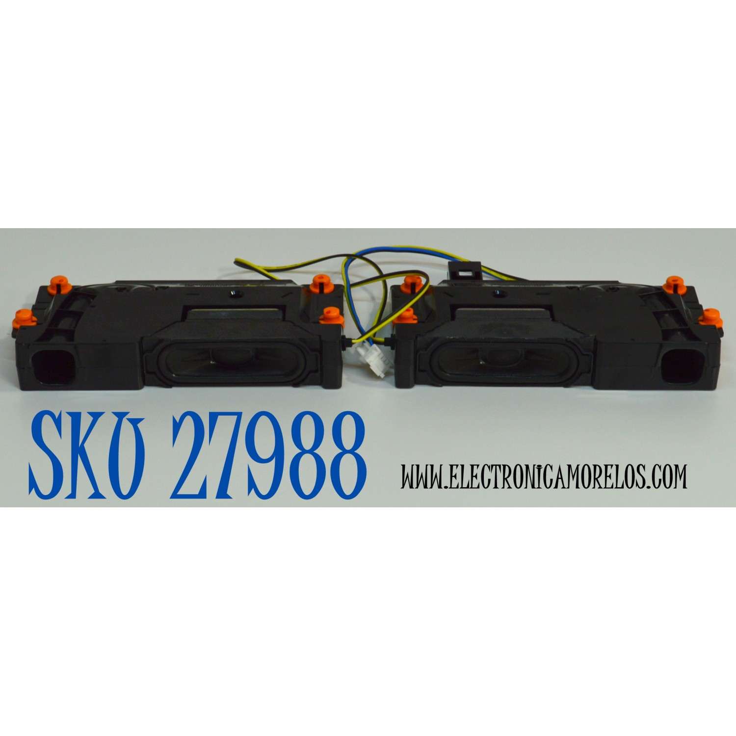 KIT DE BOCINAS ORIGINAL PARA TV SAMSUNG 2 PIEZAS / NUMERO DE PARTE BN96-58391B / BN63-21112AX001 / BN63-21109AX001 / BN63-21111AX001 / BN63-21110AX001 / 43DU7000 / B24H03SC22 / MODELO UN50DU6900FXZA / UN50DU6900FXZA