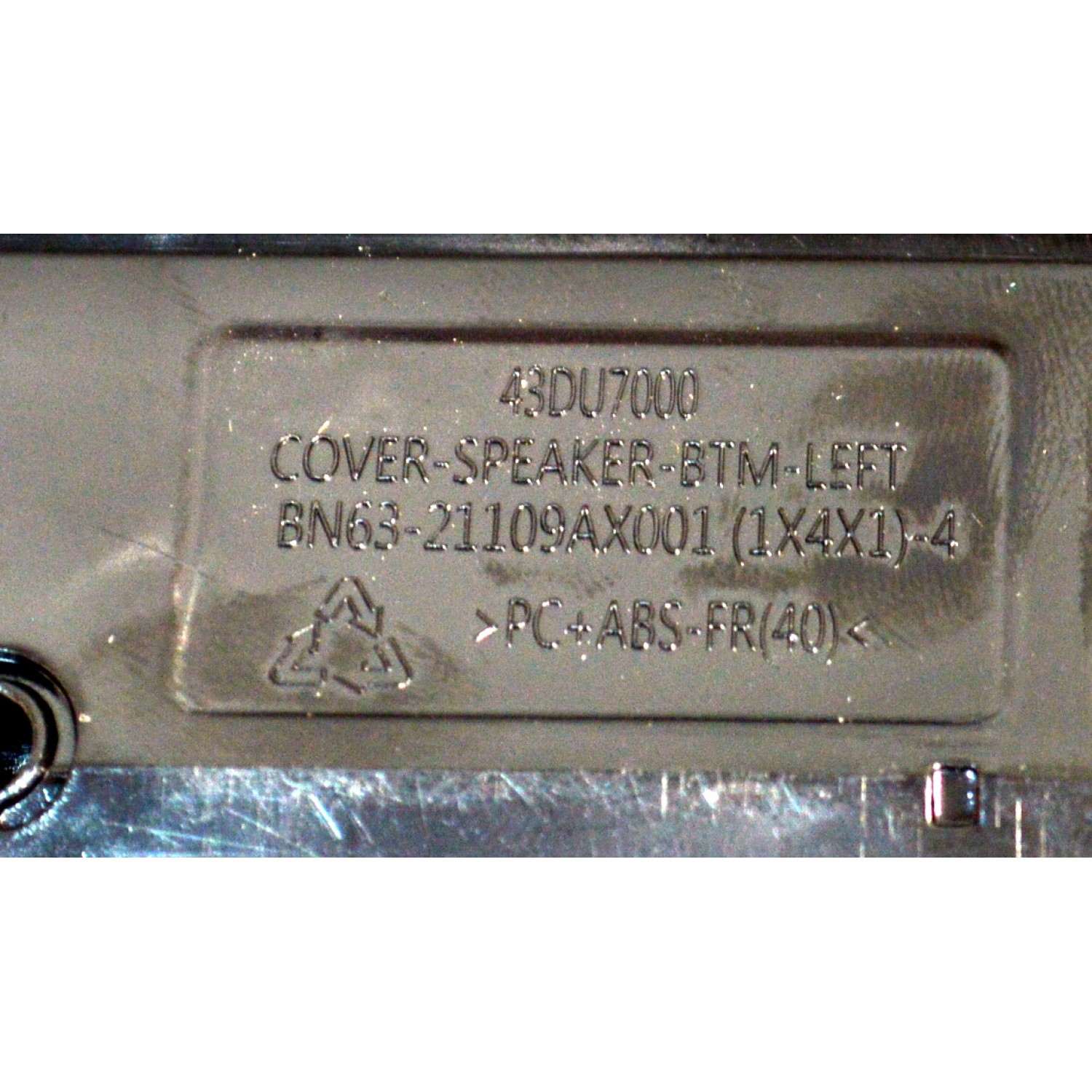 KIT DE BOCINAS ORIGINAL PARA TV SAMSUNG 2 PIEZAS / NUMERO DE PARTE BN96-58391B / BN63-21112AX001 / BN63-21109AX001 / BN63-21111AX001 / BN63-21110AX001 / 43DU7000 / B24H03SC22 / MODELO UN50DU6900FXZA / UN50DU6900FXZA - Imagen 5