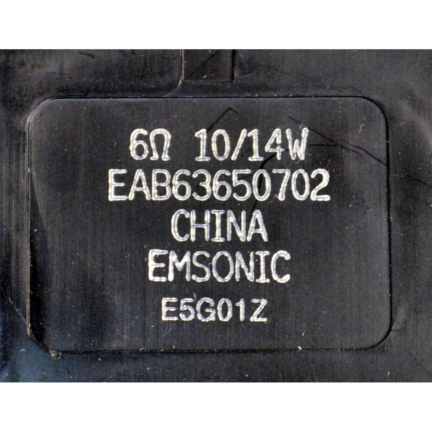 KIT DE BOCINAS ORIGINAL PARA TV LG 2 PIEZAS / NUMERO DE PARTE EAB63650701 / EAB63650702 / E5G01Z / E5F30Y / MODELO 49LF6300-UA / 65LX540S - Imagen 3