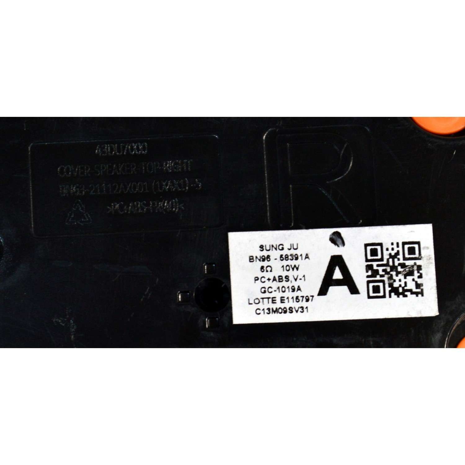 KIT DE BOCINAS ORIGINAL PARA TV SAMSUNG 2 PIEZAS / NUMERO DE PARTE BN96-58391A / BN63-21112AX001 / BN63-21110AX001 / BN63-21109X001 / BN63-21111AX001 / 43DU7000 / C13M09SV31 / MODELO UN43DU7200BXZA / UN43DU7200BXZA XB01 - Imagen 5