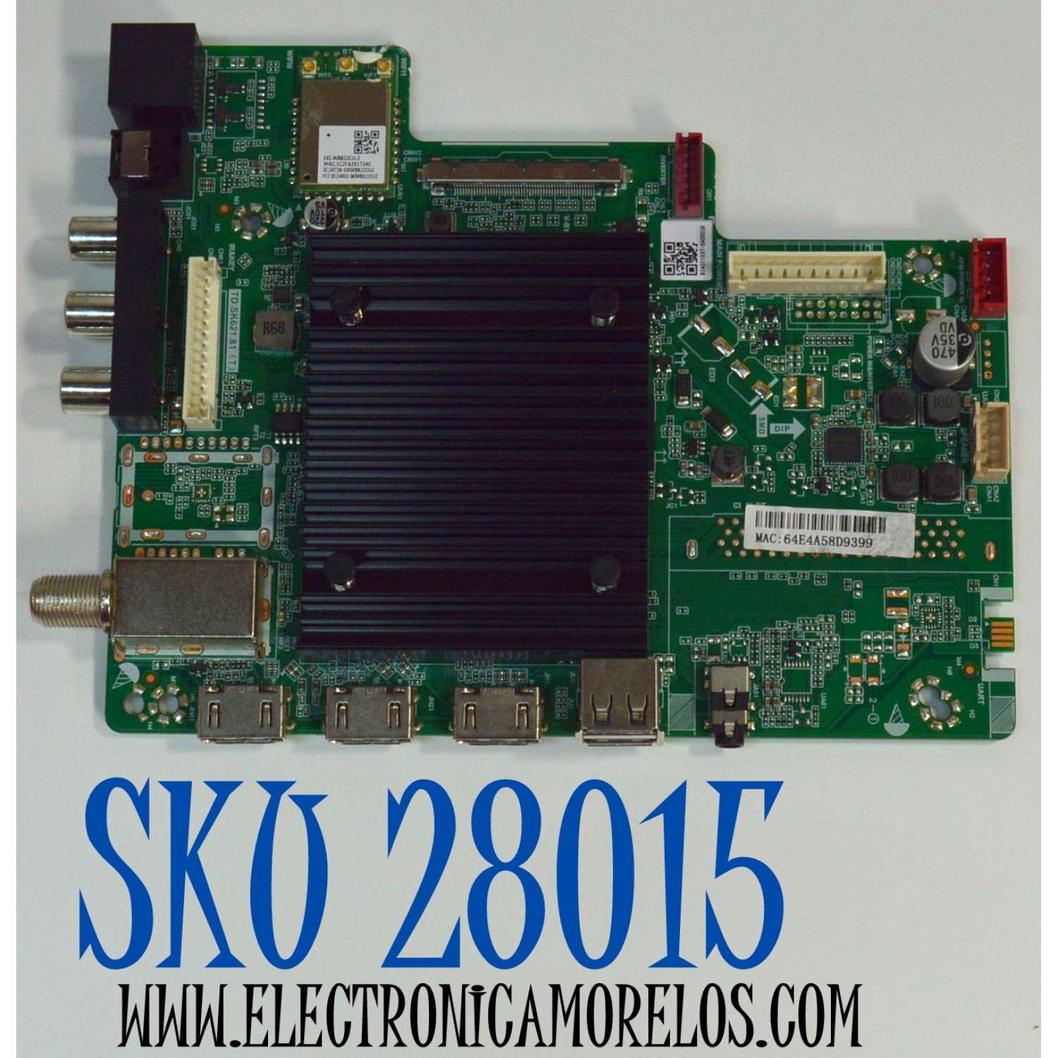 MAIN ORIGINAL PARA TV PROSCAN / NUMERO DE PARTE 01-202401-018 / TD.SK621.81 (T) / R41-74WNA0182FIEA4C / B24011037 / PANEL D70-C20 / DISPLAY JE695R3HC2LZX / MODELO PWOSU7045