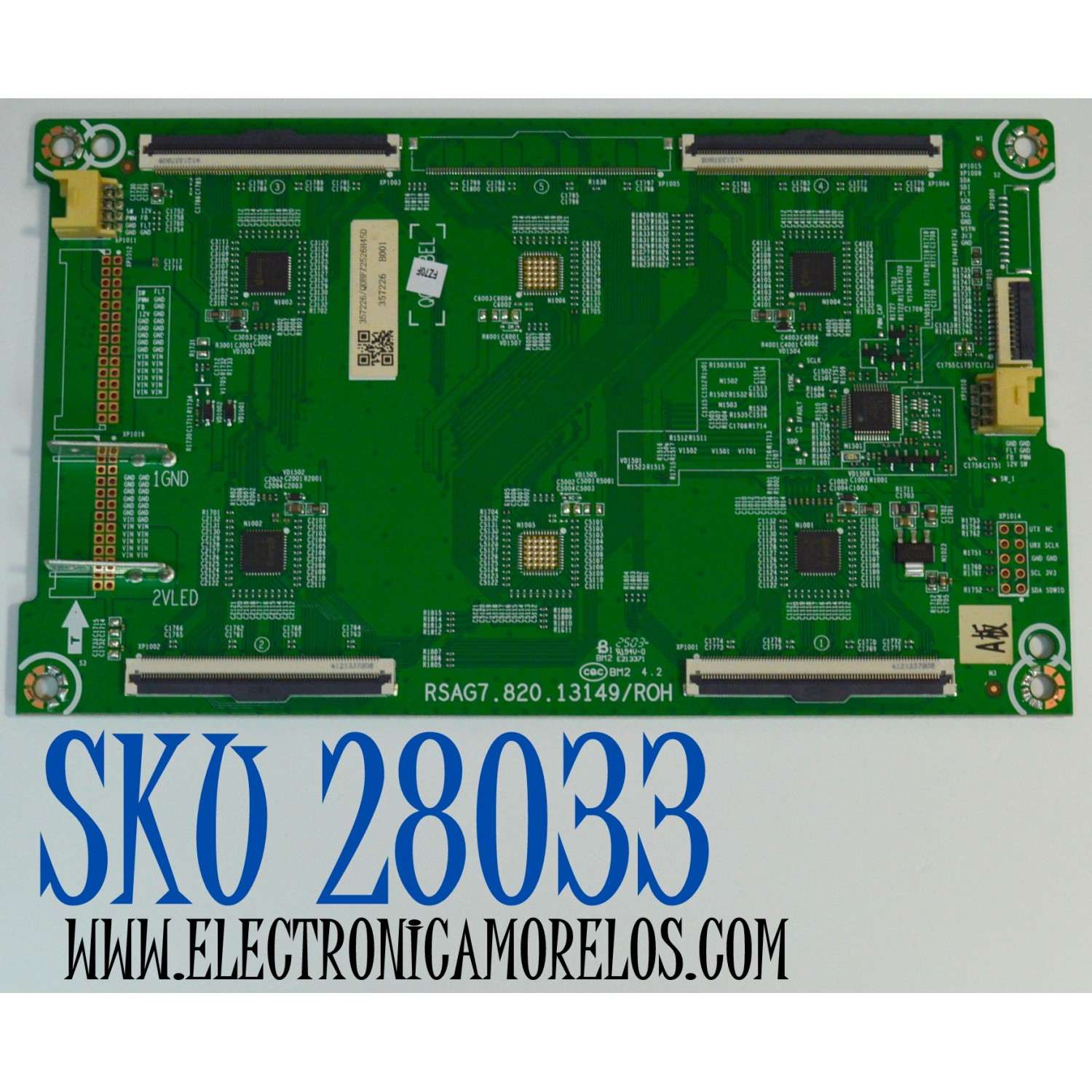LED DRIVER ORIGINAL PARA TV HISENSE / NUMERO DE PARTE 357226 / RSAG7.820.13149/ROH / QDBFZ2526H45D / PANEL HD100H7U62-L8 / DISPLAY PTA00GT01-3 VER.1.0 / MODELO 100U70N
