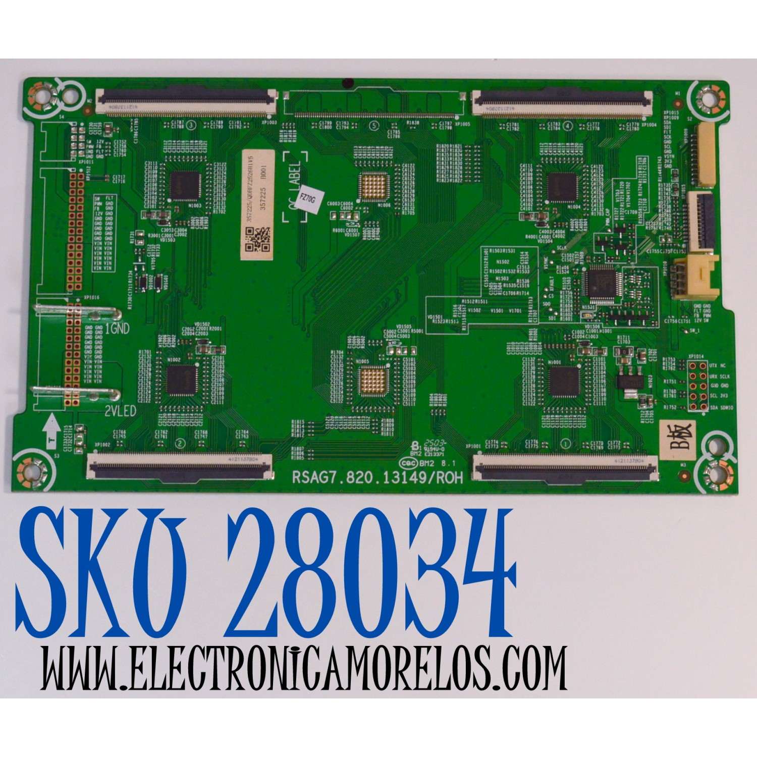 LED DRIVER ORIGINAL PARA TV HISENSE / NUMERO DE PARTE 357225 / RSAG7.820.13149/ROH / QDBFZ2526H1V5 / PANEL HD100H7U62-L8 / DISPLAY PTA00GT01-3 VER.1.0 / MODELO 100U70N