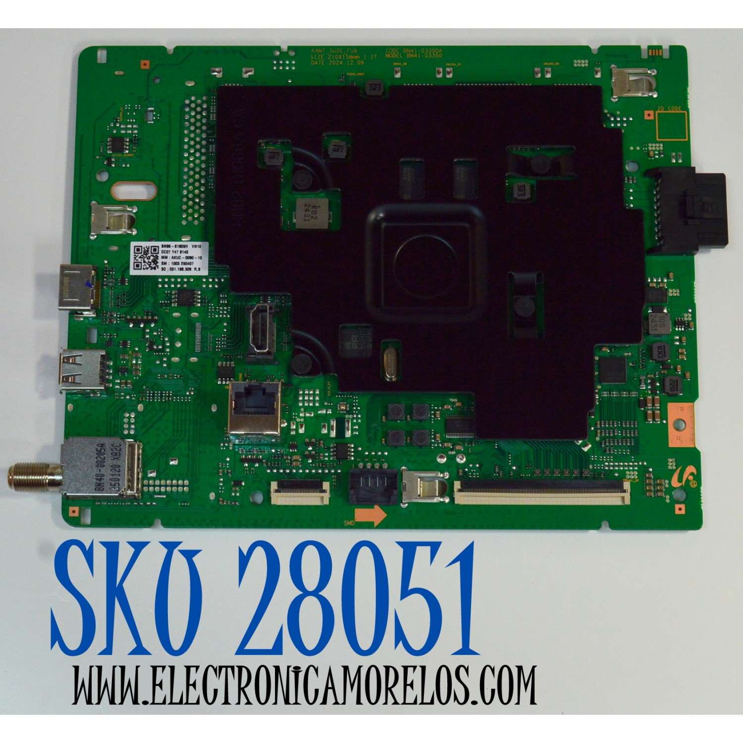 MAIN ORIGINAL PARA TV SAMSUNG 4K UHD SMART TV / NUMERO DE PARTE BN96-61905H / BN41-03350A / BN41-03350 / KANT_SU2_FU8 / BN9661905H / MODELO CY-BF055HGAV5H / DISPLAY T550VN07.X / BN96-60124A / MODELO UN55U7900FFXZA / UN55U7900FFXZA AC10