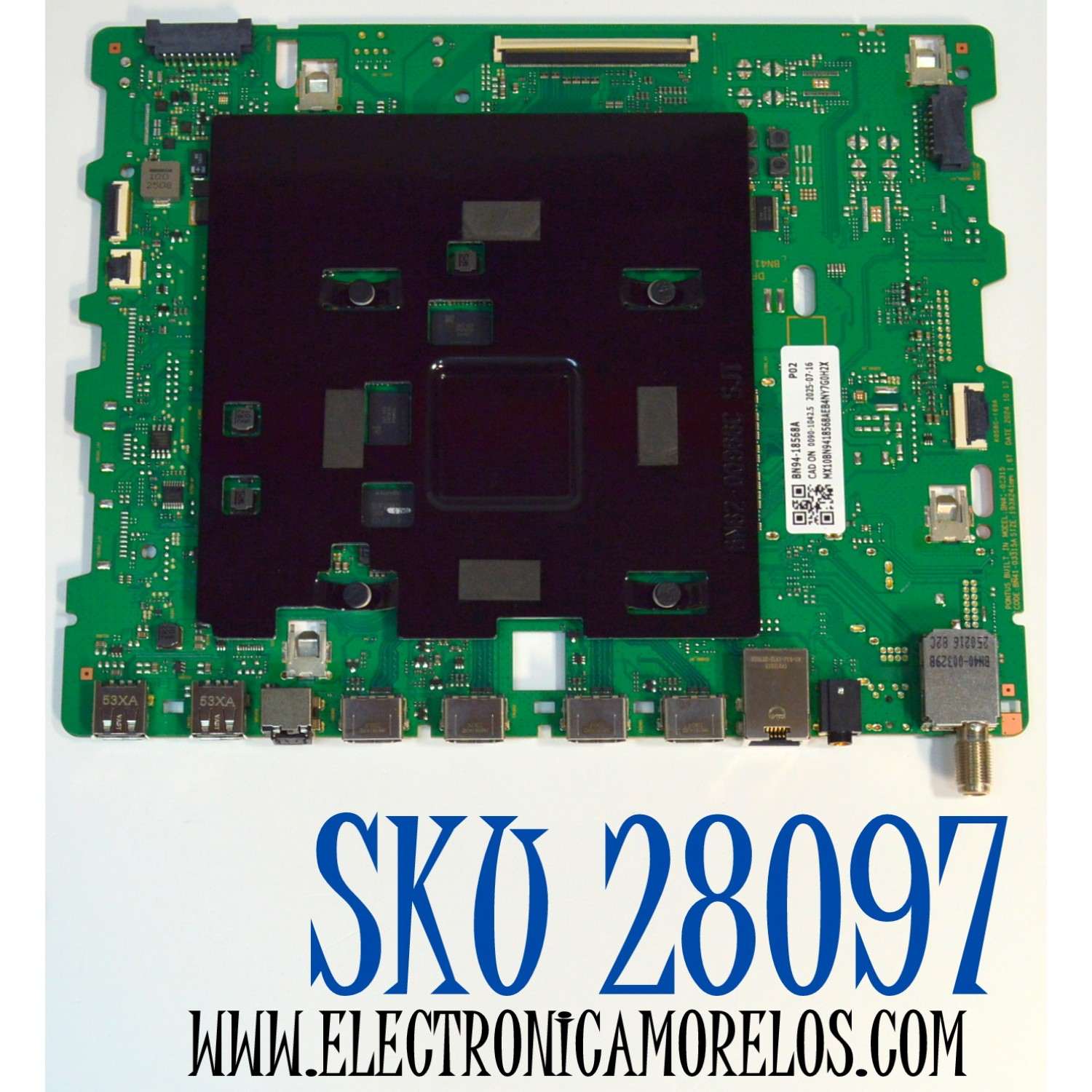 MAIN ORIGINAL PARA TV SAMSUNG 4K UHD HDR / NUMERO DE PARTE BN94-18568A / BN41-03315A / BN41-03315 / BN9418568A / PANEL CY-TF085RMAV1H / DISPLAY T850QVN04.H / BN96-60288A / MODELO QN85QN80FDFXZA / QN85QN80FDFXZA AA01