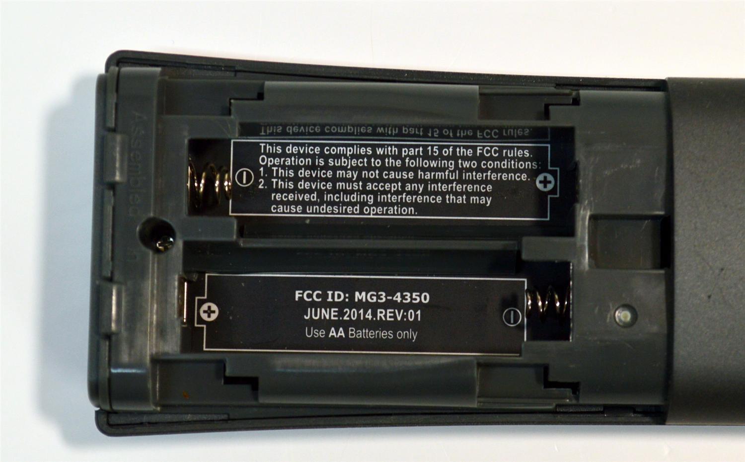 CONTROL REMOTO ORIGINAL PARA LOS SERVICIOS DE TELEVISION POR CABLE COX CONTOUR / COMANDO DE VOZ / NUMERO DE PARTE XR11-RF / XR11 V2-UTU / URC4350BL0-2-R-LN / MG3-4350 / P14094-C03 / URC4351BC-1-R / C173001 - Imagen 3