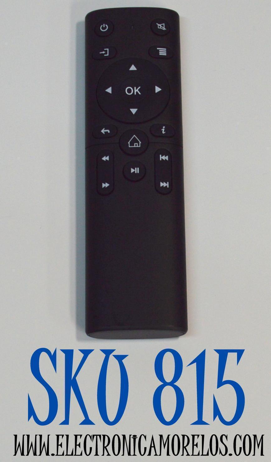 CONTROL REMOTO ORIGINAL MAGCUBIC PARA MINI PROYECTOR PORTATIL / NUMERO DE PARTE SYTH220325 / PUEDE CONTROLAR FUNCIONES DE TELEVISORES / RECEPTORES DE AUDIO Y VIDEO / BARRAS DE SONIDO / COMPATIBLE CON VARIOS MODELOS / MODELO HY300 / HY320