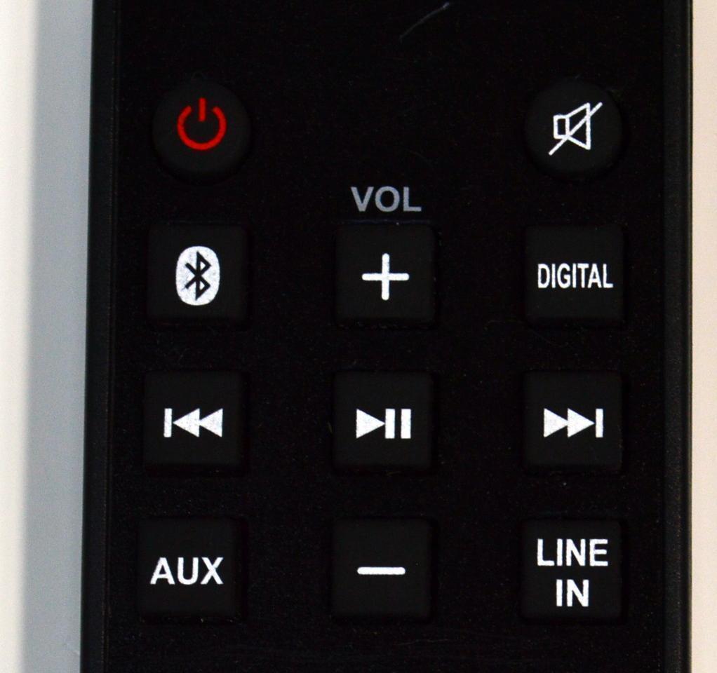 CONTROL REMOTO ORIGINAL PARA BARRAS DE SONIDO RCA / NUMERO DE PARTE R7116S / CUENTA CON CONECTIVIDAD BLUETOOH / ENTRADAS DE AUDIO AUX / OPTICAS / COAXIALES / DIGITALES / MODELOS RTS7116S / RTS7113WS / RTS7010BGE6 / RTS7015B - Imagen 2