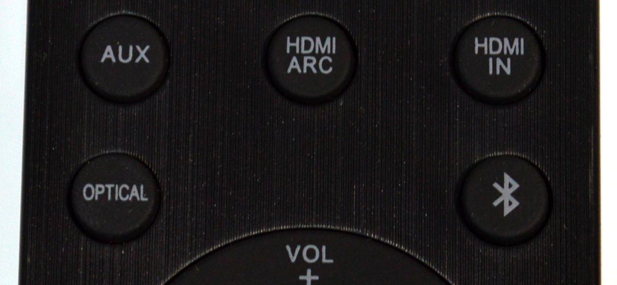 CONTROL REMOTO ORIGINAL ONN PARA SISTEMA DE BARRA DE SONIDO / NUMERO DE PARTE 100015717 / MDK-029 / 100008866 / 100027812 / 100004118 / 100023515 / FUNCIONA CON LOS MODELOS DE BARRA DE SONIDO ONN BLAST 5.1 Y  SISTEMAS SIMILARES DE 36 PULGADAS - Imagen 3