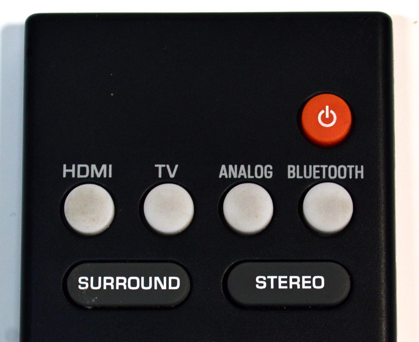 CONTROL REMOTO ORIGINAL PARA BARRAS DE SONIDO YAMAHA / NUMERO DE PARTE VAF7640 / VAF7840 / VAF76400 / FRS78 / ZV28960 / VAH0130 / MODELO YAS-108 / ATS-1080 / ATS-1060 / YAS-107 / ATS-4080 / ATS-1070 / ATS1080 / YAS108 - Imagen 2