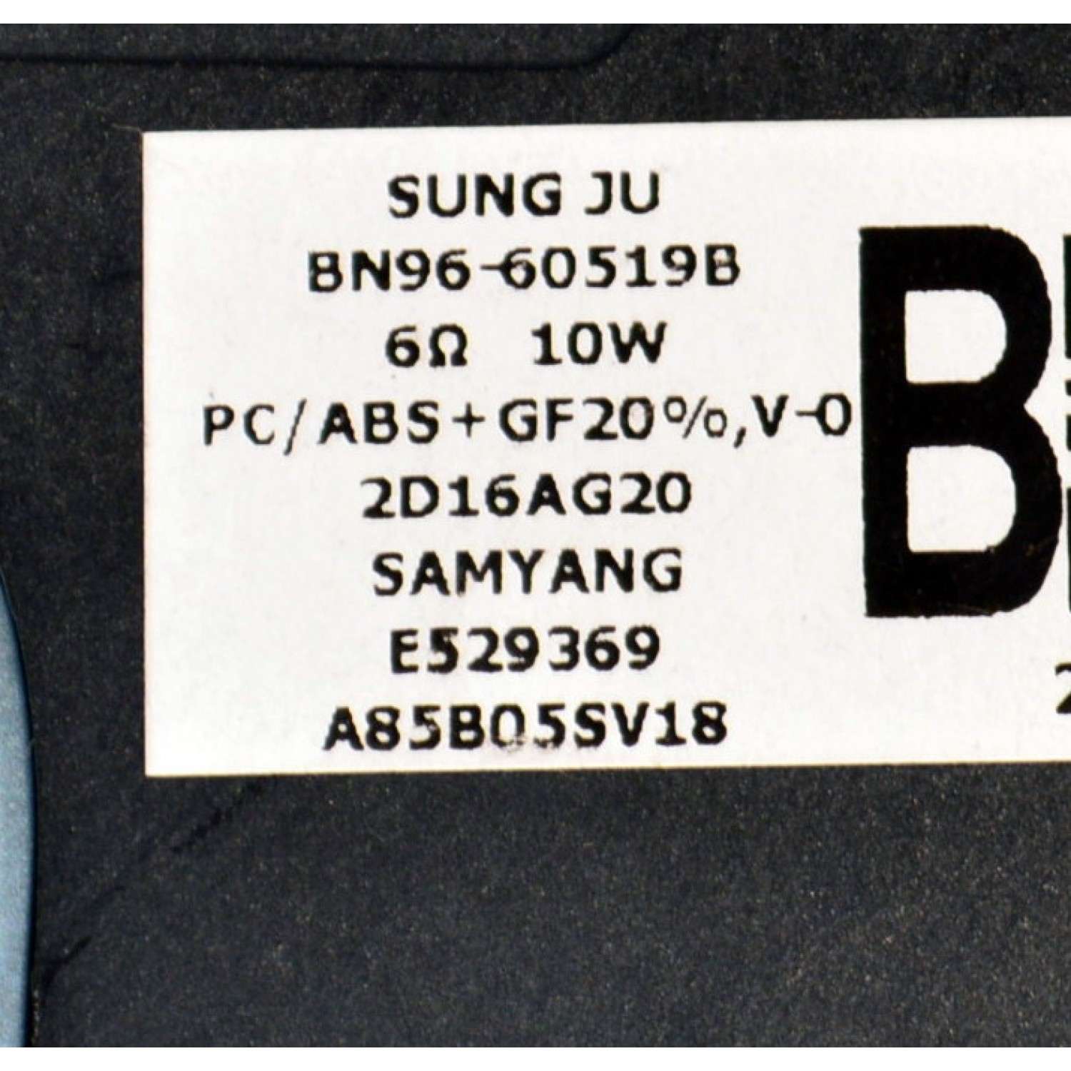 KIT DE BOCINAS ORIGINAL PARA TV SAMSUNG 2 PIEZAS / NUMERO DE PARTE BN96-60519B / BN63-21510X001 / BN63-21512X001 / BN63-21511X001 / BN63-51509X001 / 55QN80F / 2D16AG20 / A85B05SV18 / MODELO QN85QN80FDFXZA / QN85QN80FDFXZA AA01 - Imagen 6