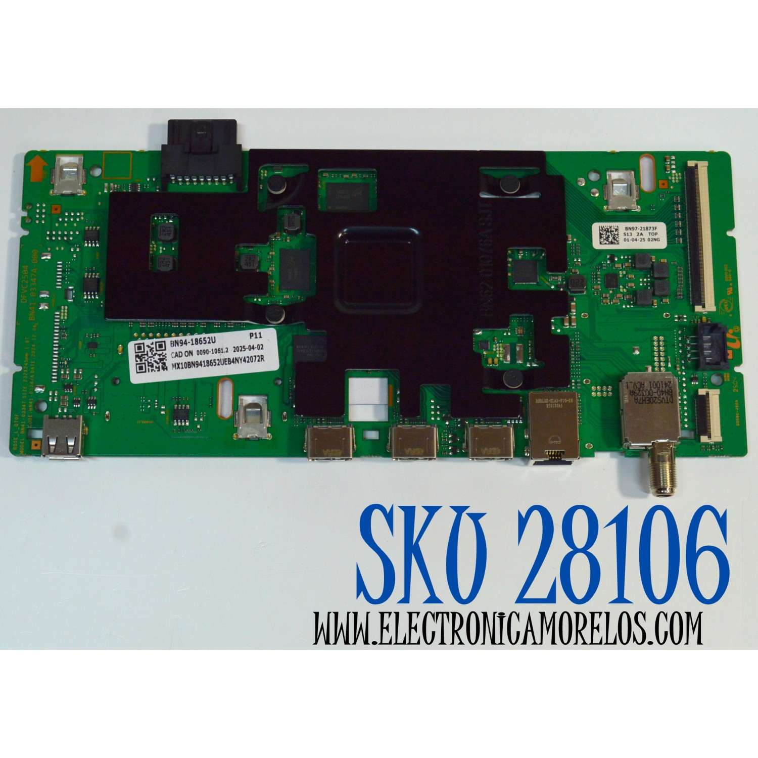 MAIN ORIGINAL PARA TV SAMSUNG 4K UHD HDR SMART TV / NUMERO DE PARTE BN94-18652U / BN41-03347A / BN41-03347 / BN41-03347A-000 / DFVC2504 / BN9418652U / PANEL CY-TF075HGSV1H / DISPLAY JR745R3HC5K / BN96-59789A / MODELO QN75Q7FBAFXZA UA01