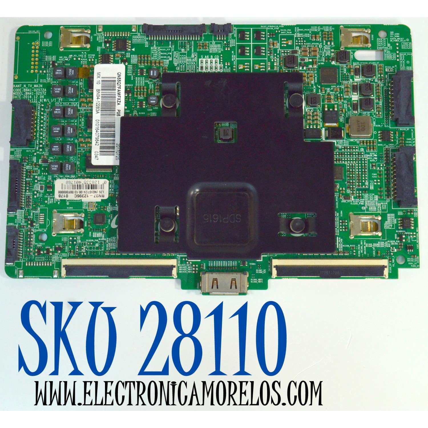 MAIN ORIGINAL PARA TV SAMSUNG 4K UHD HDR SMART TV / NUMERO DE PARTE BN94-12283A / BN41-02572A / BN41-02572 / BN9412283A / BN97-12396C / PANEL CY-QM055FLAV2H / DISPLAY T550QVR10.0 / SUSTITUTAS BN94-12660J / BN94-11488D / MODELO QN557FAMFXZA AA01