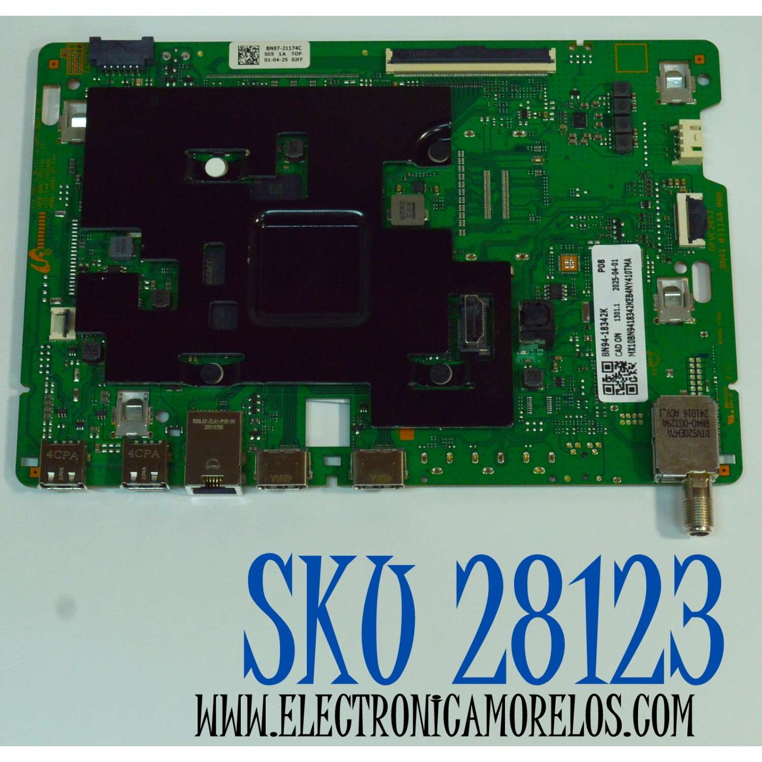 MAIN ORIGINAL PARA TV SAMSUNG 4K UHD HDR / NUMERO DE PARTE BN94-18342K / BN41-03114A / BN41-03114 / BN41-03114A-000 / DFVC2452 / BN9418342K / BN97-21174C / PANEL CY-QD085HGHV1H / DISPLAY ST8461D02-3 V2.1 / BN96-57924A / MODELO QN85Q60DDFXZA CA02