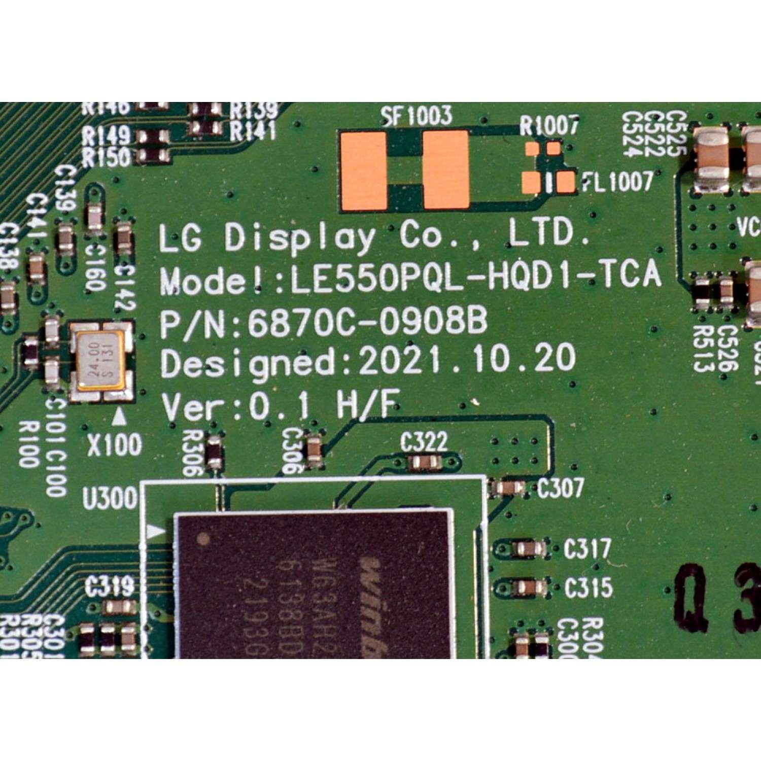 T-CON ORIGINAL PARA TV LG / NUMERO DE PARTE 6871L-6934B / 6870C-0908B / LE550PQL-HQD1-TCA / LE480PQL (HQ)(A2) / 6934B / PANEL AC480AQL / MODELO OLED48C3PUA / OLED48C3PUA.DUSQLJR - Imagen 4