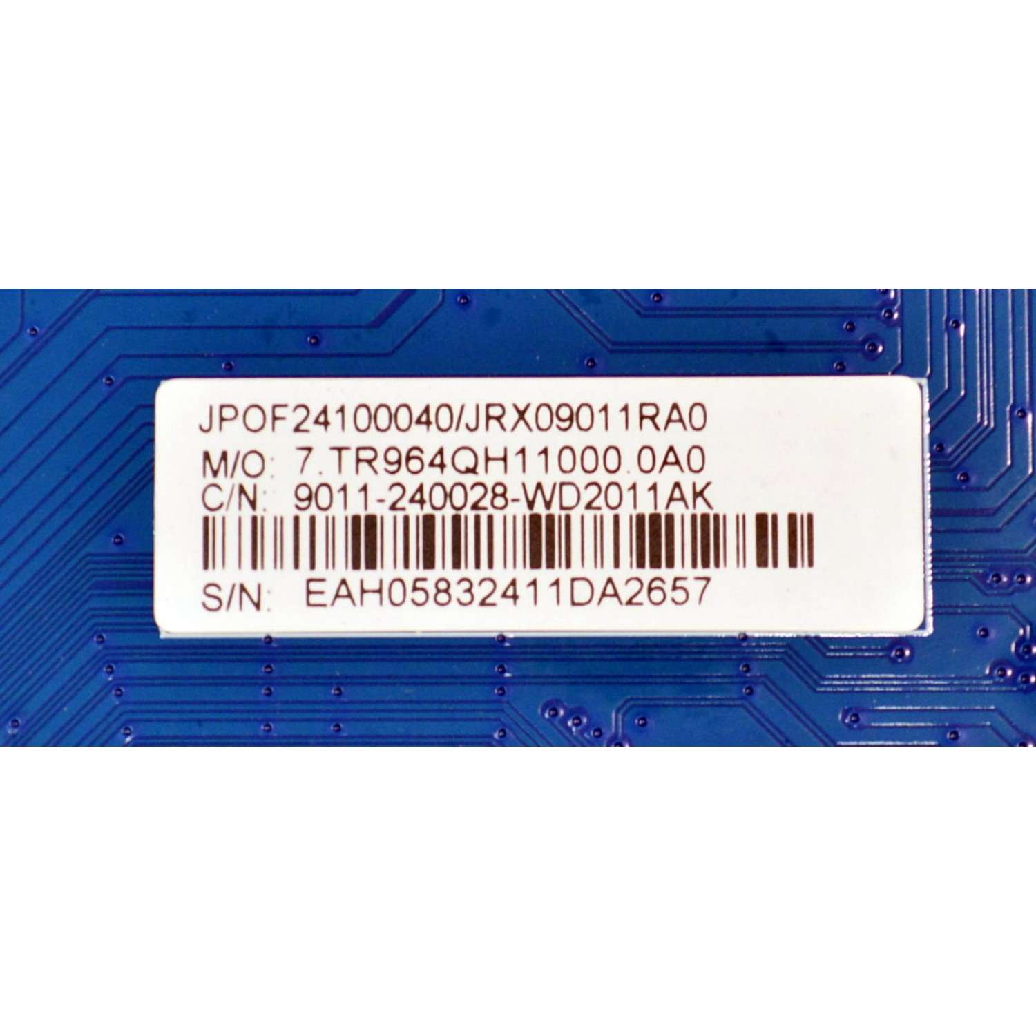 MAIN ORIGINAL PARA TV JVC 4K UHD HDR ROKU TV / NUMERO DE PARTE 9011-240028-WD2011AK / CVR964_QH / 7.TR964QH11000.0A0 / JRX09011RA0 / 24B2202155 / DISPLAY CV500U5-T01 REV:01 / MODELO SI50URF - Imagen 3