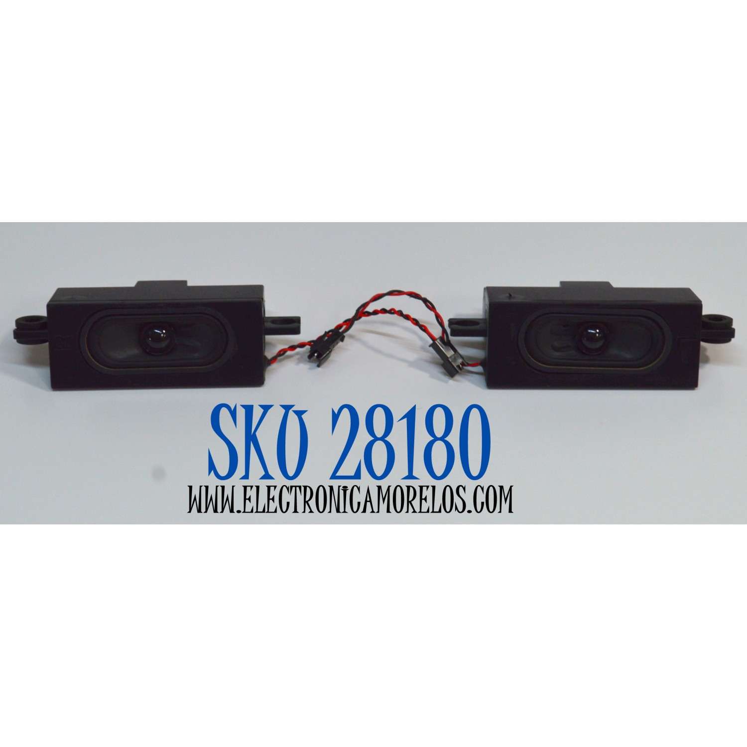 KIT DE BOCINAS ORIGINAL PARA TV ONN 2 PIEZAS / NUMERO DE PARTE 7711-B0818A / 7711-B0818A-61010011 / 7711-B0818A-61010001 / MODELO 100012589 32"