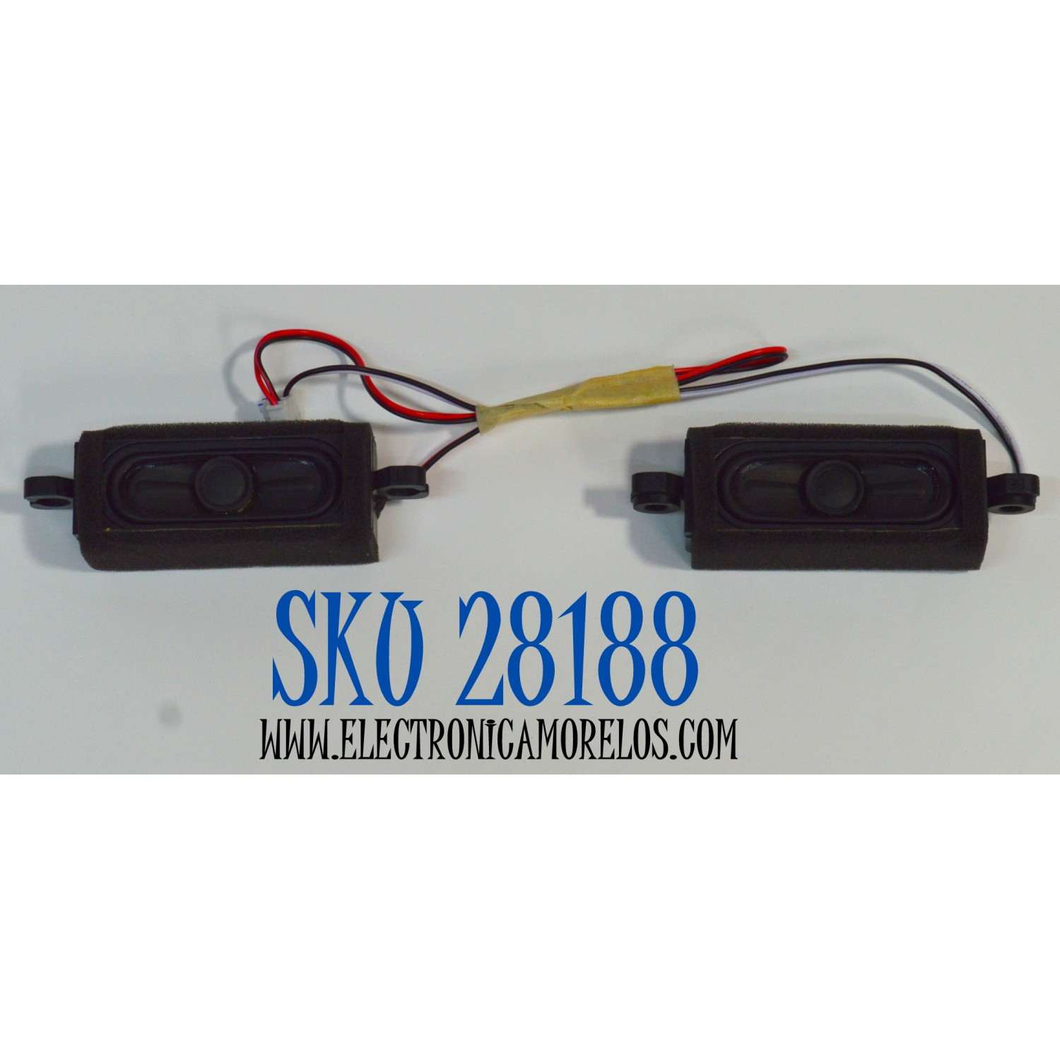 KIT DE BOCINAS ORIGINAL PARA TV ONN 2 PIEZAS / NUMERO DE PARTE MTC24 / MTC24LED / MODELO 100012590 24"