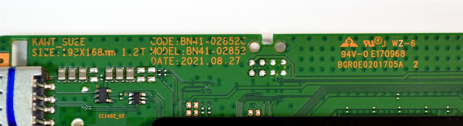 MAIN ORIGINAL PARA TV SAMSUNG / NUMERO DE PARTE BN94-00083T / BN41-02852C / BN41-02852 / BN41-02852C-000 / BYBH2142 / BGRE0201705A / BN97-00058C / BN9400083T / PANEL CY-BT075HGEV8H / DISPLAY HV750QUB-F9B / MODELO UN75TU7000FXZA / UN75TU7000FXZA BE11 - Imagen 4