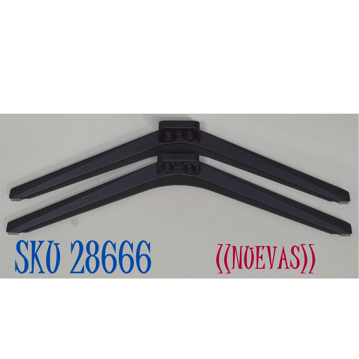 KIT DE BASES DE METAL ORIGINAL NUEVAS PARA TV TCL 2 PIEZAS / A02900-0 / A02901-0 / A02900-0 (L) / A02901-0 (R) / MODELO 50Q651G / 55Q651G / 55S435 / 55S434 / 65S451