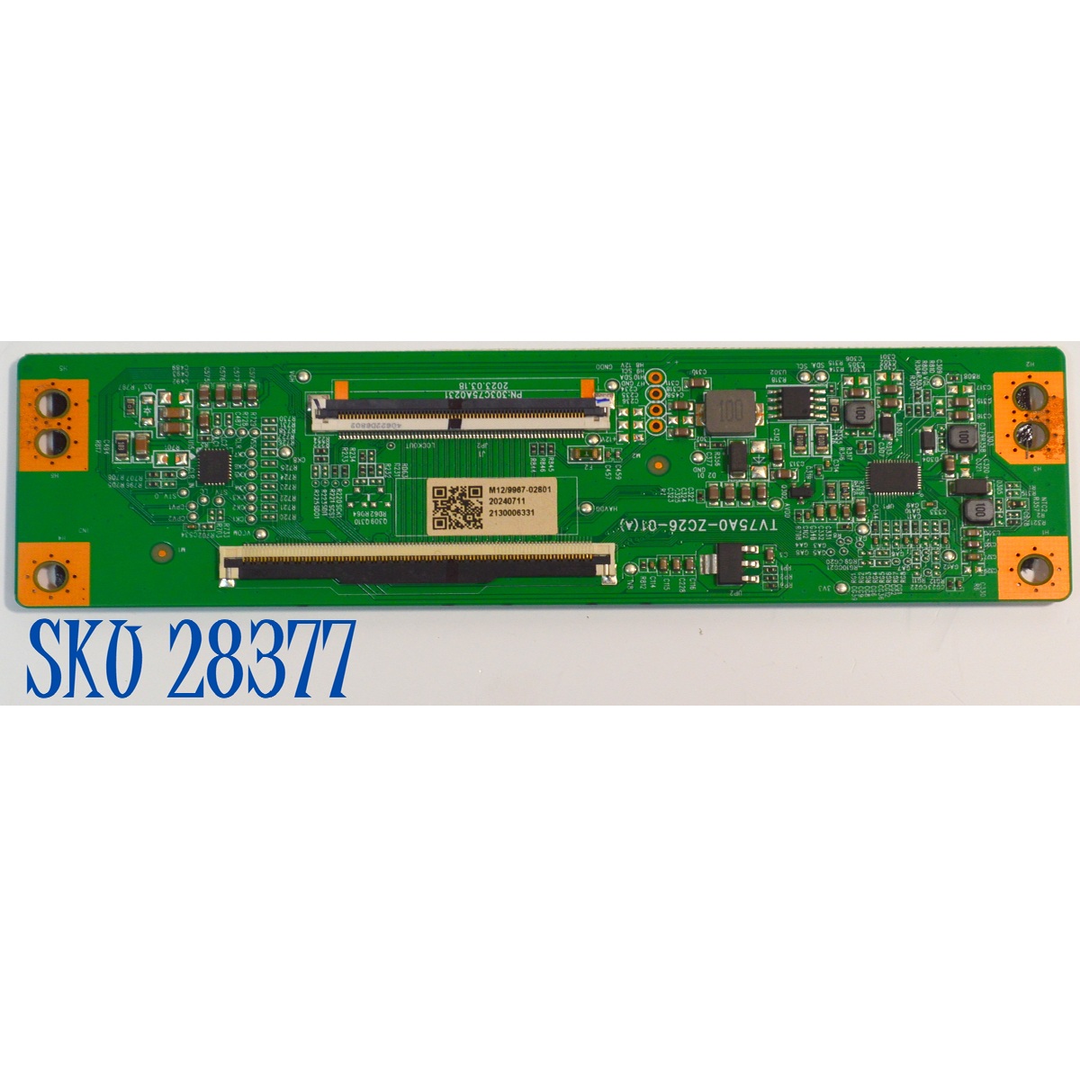 T-CON ORIGINAL PARA TV ONN / NUMERO DE PARTE TV75A0-ZC26-01 / 513C75A0M12 / TV75A0-ZC26-01(A) / 303C75A0231 / M12/9967-02801 / 2130006331 / DISPLAY JR645R3HB1K / MODELO 100012587 65"