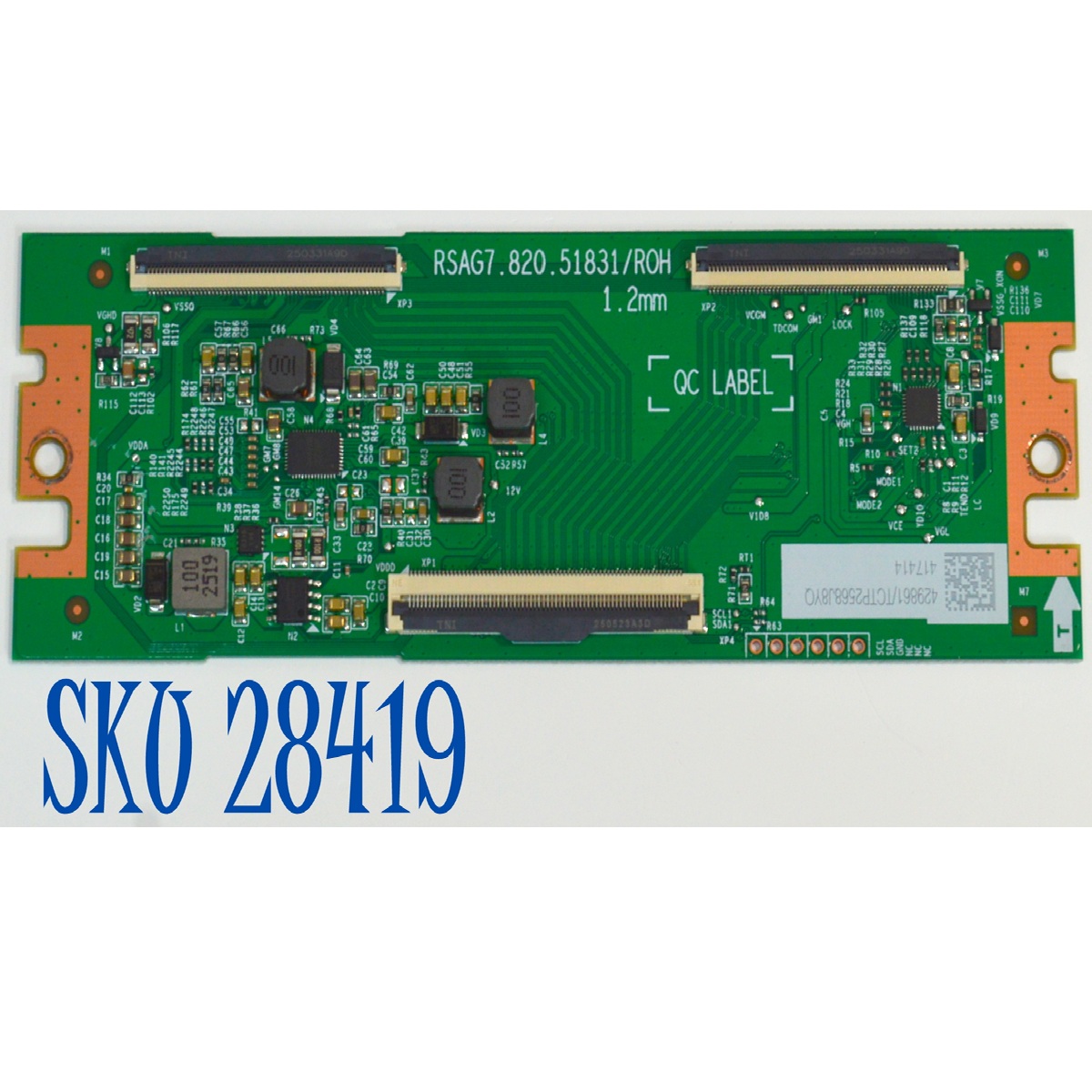 T-CON ORIGINAL PARA TV HISENSE / NUMERO DE PARTE 429861 / RSAG7.820.51831/ROH / 417414 / H41802PNX39A1 / PANEL HD650K1U51-T0L5B\ROH / DISPLAY T650QVN07.5 / MODELO 65QD65QV / 65QD6QV