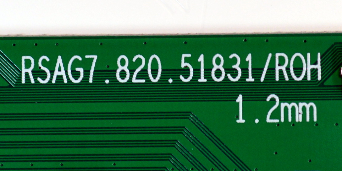 T-CON ORIGINAL PARA TV HISENSE / NUMERO DE PARTE 429861 / RSAG7.820.51831/ROH / 417414 / H41802PNX39A1 / PANEL HD650K1U51-T0L5B\ROH / DISPLAY T650QVN07.5 / MODELO 65QD65QV / 65QD6QV - Imagen 2