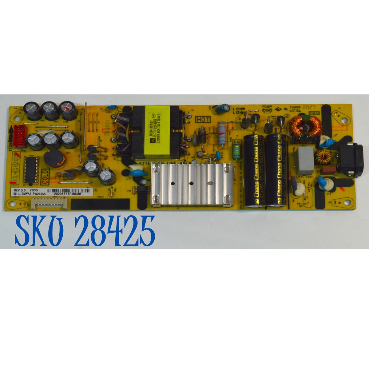 FUENTE DE PODER ORIGINAL PARA TV TCL / NUMERO DE PARTE 08-L12NWA2-PW210AA / CCP-508 / L12NW / L12NH / PANEL LVU430NDEL / DISPLAY T430QVN03.0 / MODELO 43A423
