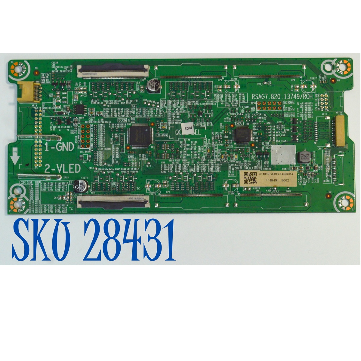 LED DRIVER ORIGINAL PARA TV HISENSE / NUMERO DE PARTE 354849 / RSAG7.820.13749/ROH / QDBFZ243RK3AY / PANEL HD650H3U52-T0LH / DISPLAY T650QVN07.5 / MODELO 65U6N / 65U6N 65U66LUA