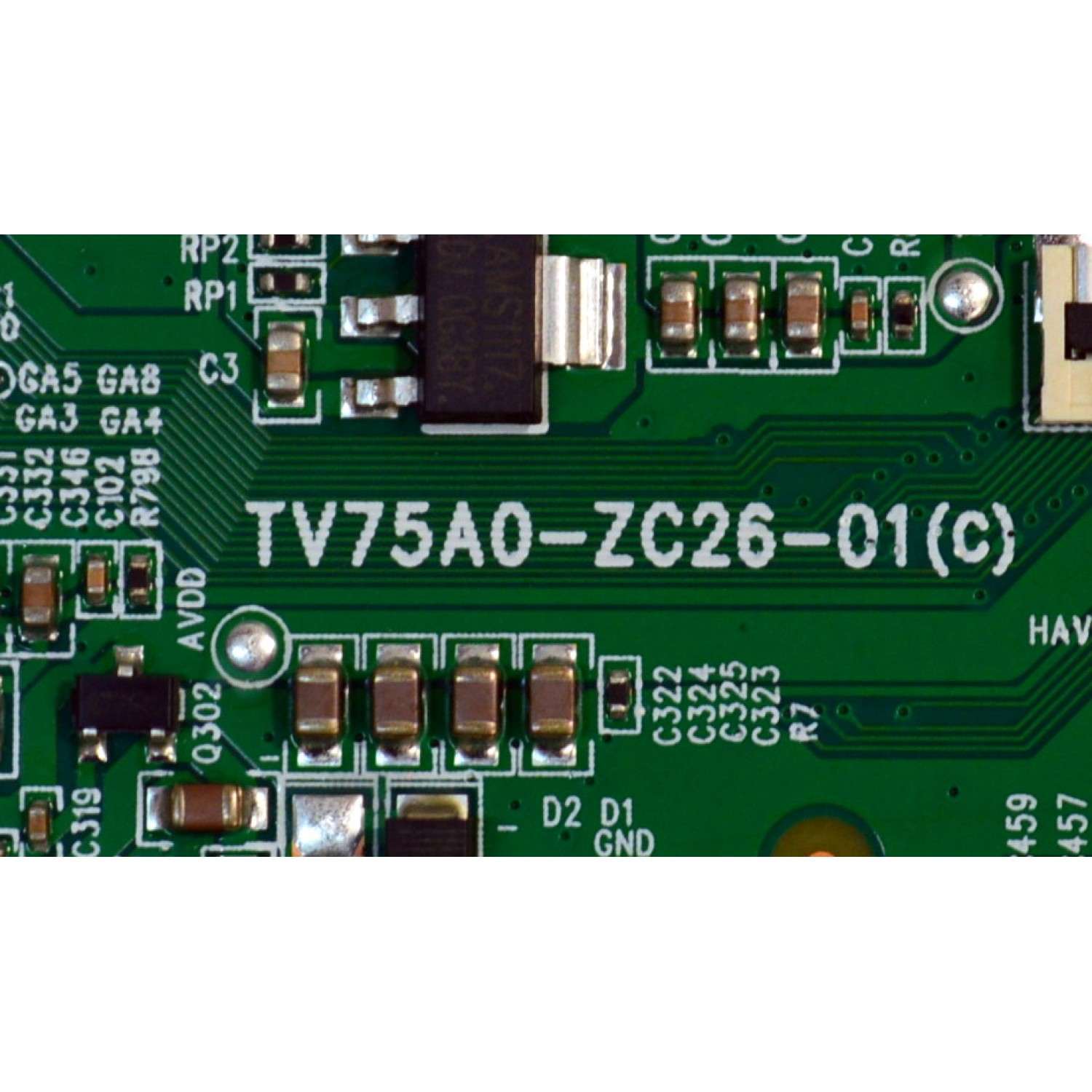 T-CON ORIGINAL PARA TV ONN / NUMERO DE PARTE TV75A0-ZC26-01 /513C75A0M32 / TV75A0-ZC26-01(C) / M32/3466-02803 / 2130006675 / 303C75A0233 / PANEL JR645R3HD1K / DISPLAY JR645R3HD1K / MODELO 100012587 65" - Imagen 3