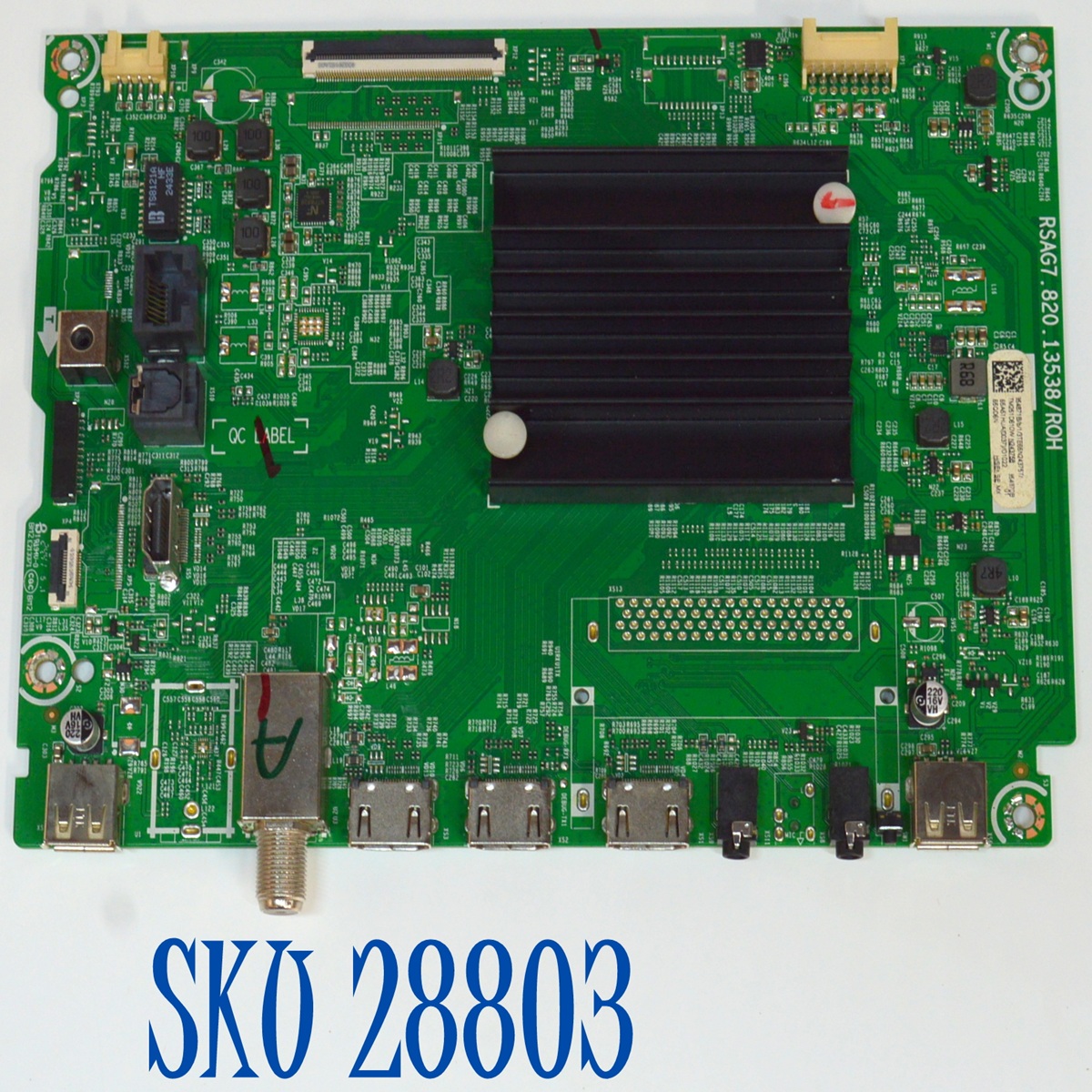 MAIN ORIGINAL PARA TV HISENSE QLED 4K UHD HDR GOOGLE TV / NUMERO DE PARTE 354871 / RSAG7.820.13538/ROH / 354870 / 65A51HUA / N243758 / DISPLAY T650QVN07.5 / MODELO 65QD6N / 65QD6N 65A51HUA