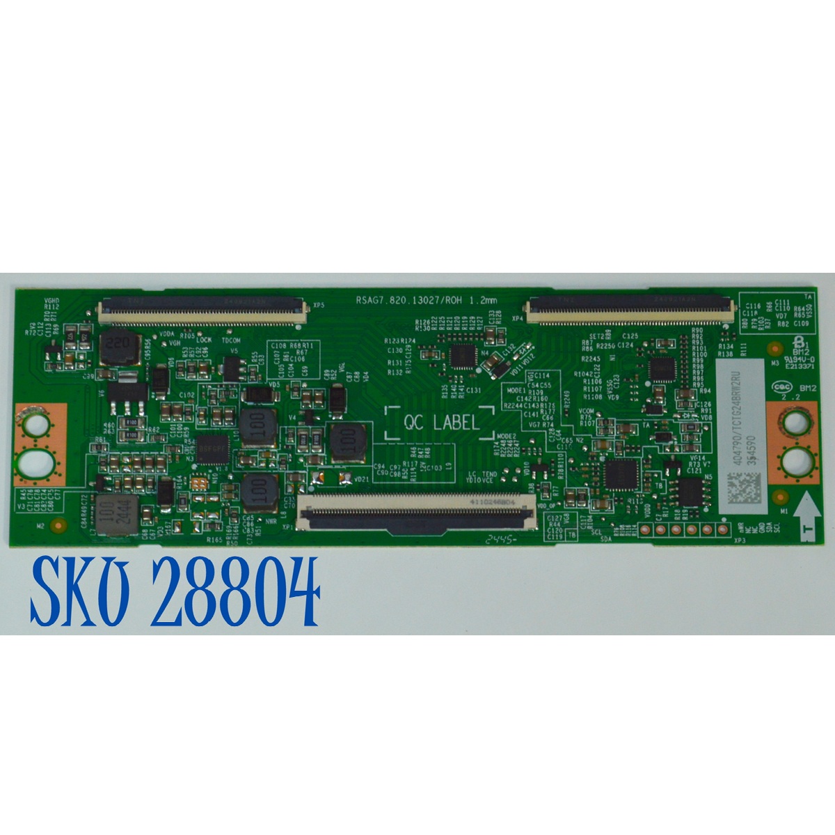 T-CON ORIGINAL PARA TV HISENSE / NUMERO DE PARTE 404790 / RSAG7.820.13027/ROH / 354590 / DISPLAY T650QVN07.5 / MODELO 65QD6N / 65QD6N 65A51HUA