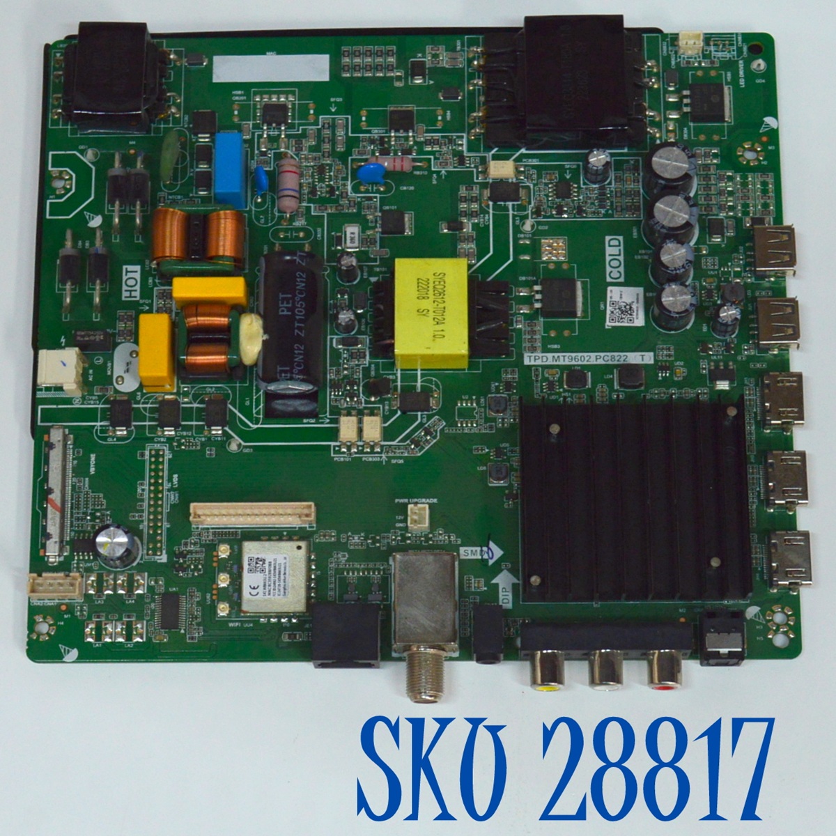MAIN FUENTE COMBO ORIGINAL PARA TV EVL 4K UHD VIDAA / NUMERO DE PARTE TPD.MT9602.PC822 / C2207-048 / 1.2.10100002212 / DISPLAY PT650GT012-1 / MODELO 65EVLS4
