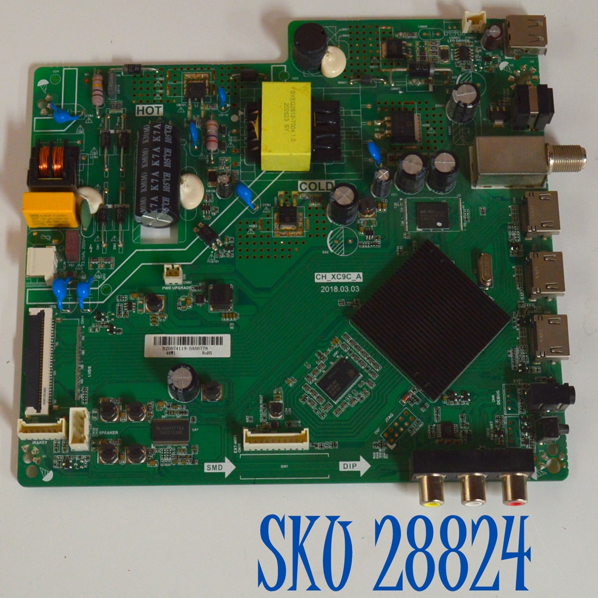 MAIN FUENTE COMBO ORIGINAL PARA TV WESTINGHOUSE HD ROKU TV / NUMERO DE PARTE TPD.MS1603.PB751 / CH_XC9C_A / B20074119 / MODELO WR32HX2019