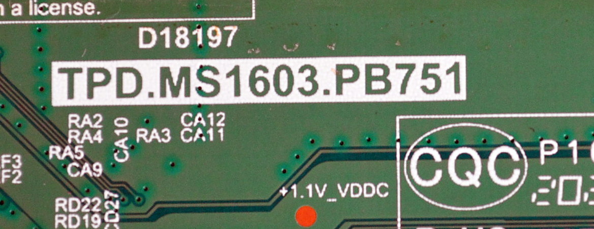 MAIN FUENTE COMBO ORIGINAL PARA TV WESTINGHOUSE HD ROKU TV / NUMERO DE PARTE TPD.MS1603.PB751 / CH_XC9C_A / B20074119 / MODELO WR32HX2019 - Imagen 3