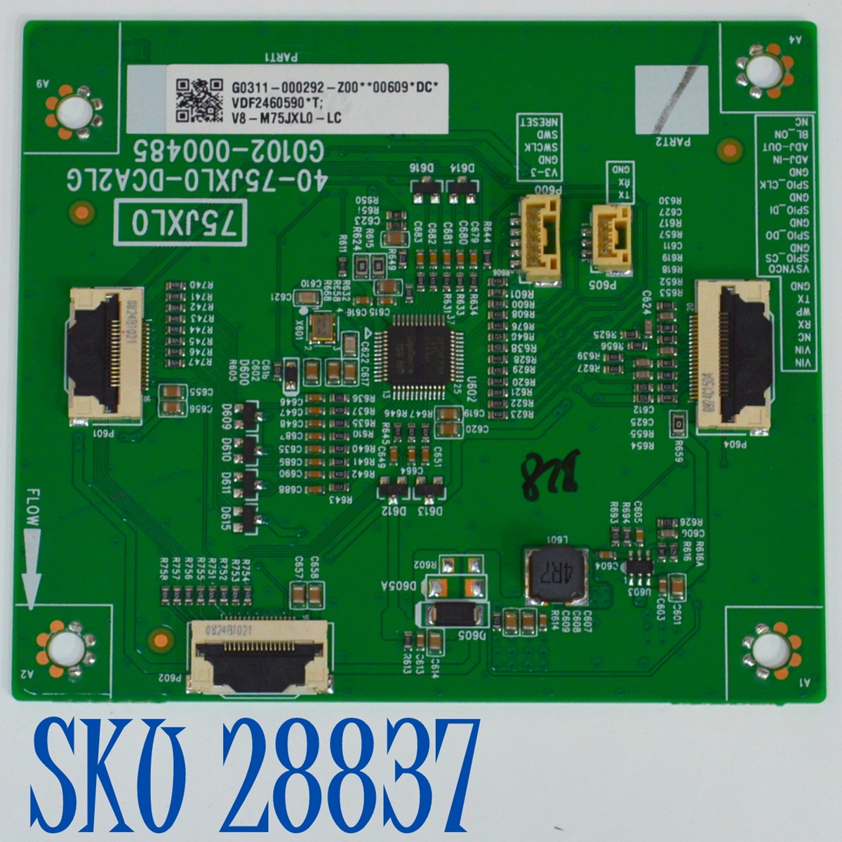 LED DRIVER ORIGINAL PARA TV TCL / NUMERO DE PARTE G0311-00292 / G0102-000485 / 40-75JXL0-DCA2LG / 75JXL0 / G0311-00292-Z00 / V8-M75JXL0-LC / PANEL LVU750NDJL / DISPLAY ST7461D05-3 / MODELO 75QM61K