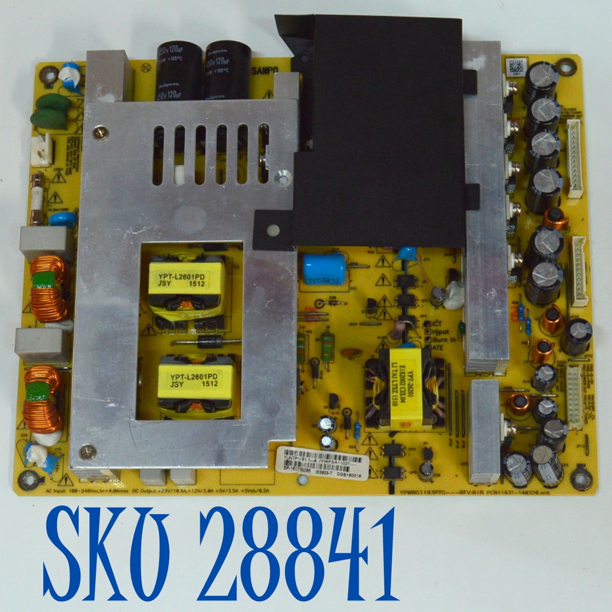 FUENTE DE PODER ORIGINAL PARA TV/MONITOR CISCO TELEPRESENCE / NUMERO DE PARTE YPWBG1193PTG / YPWBG1193PTG-REV:01B / PCB1193T-140320 / YUNTP1091-1-A / YIAPSA1102T / IE5903-T / MODELO CTS-5K-70-G1