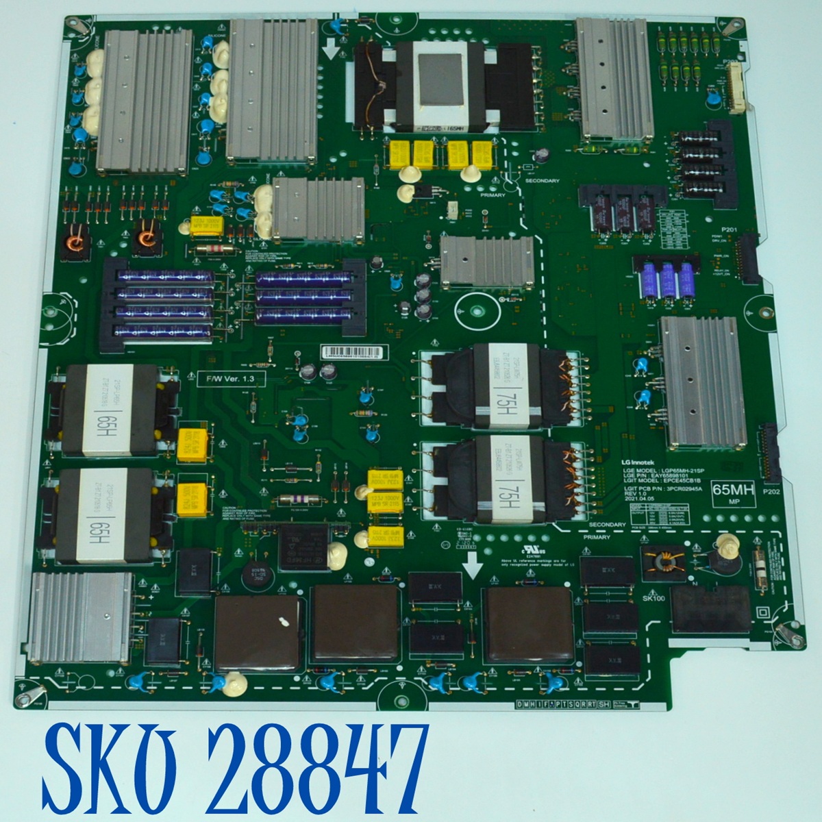 FUENTE DE PODER ORIGINAL PARA TV LG / NUMERO DE PARTE EAY65898101 / LGP65MH-21SP / EPCE45CB1B / 3PCR02945A / 65898101 / PANEL HC650MQB-ABDA1-2141 / MODELO 65QNED99UPA / 65QNED99UPA.AUSYLJR
