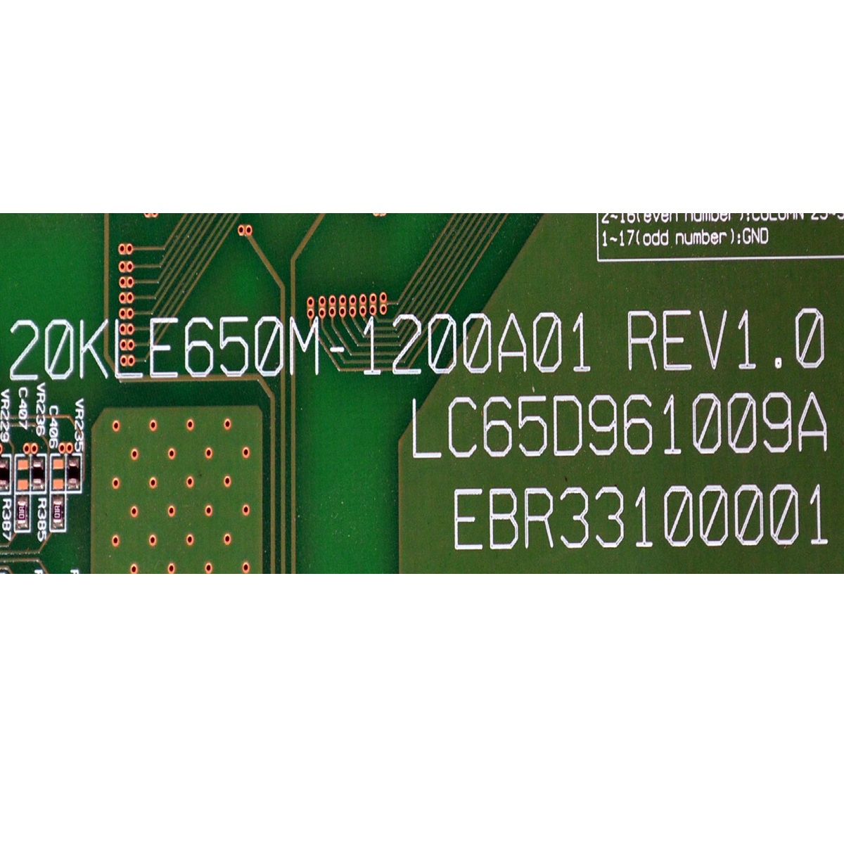 LED DRIVER ORIGINAL PARA TV LG / NUMERO DE PARTE EBR33100001 / LC65D961009A / 20KLE650M-1200A01 REV1.0 / PANEL HC650MQB-ABDA1-2141 / MODELO 65QNED99UPA / 65QNED99UPA.AUSYLJR - Imagen 2