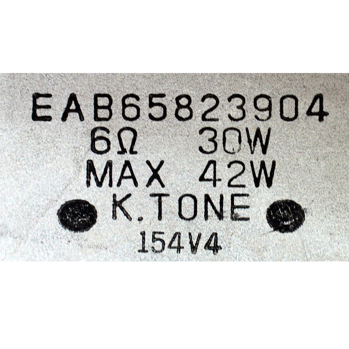 KIT DE BOCINAS ORIGINAL PARA TV LG 2 PIEZAS / NUMERO DE PARTE EAB65823904 / EAB65823903 / 65QNED99/95/90/85 / ABS-GF20 / ABSGF20FR / MODELO 65QNED99UPA / 65QNED99UPA.AUSYLJR - Imagen 2