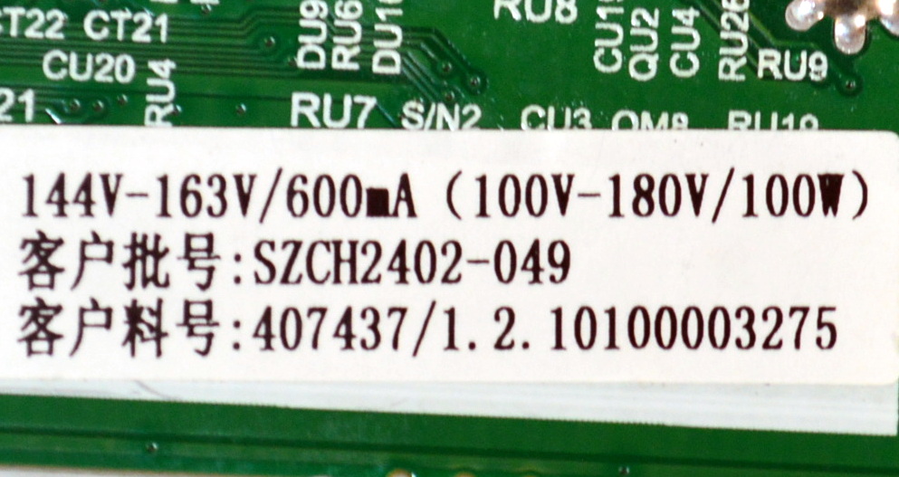 MAIN FUENTE COMBO ORIGINAL PARA TV EVL 4K UHD VIDAA / NUMERO DE PARTE 407437 / TPD.MT9602.PC752 (T) / SZCH2402-049 / 1288750 / B24030945 / DISPLAY PT650GS03-1 / MODELO 65EVLS4 - Imagen 3