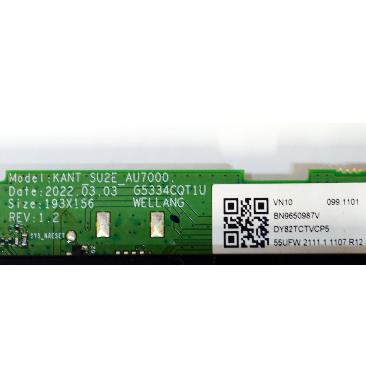 MAIN ORIGINAL PARA TV SAMSUNG 4K UHD HDR SMART TV / NUMERO DE PARTE BN96-50987V / KANT_SU2E_AU7000 / G5334CQT1U / BN9650987V / PANEL CY-BT050HGCVJH / DISPLAY PT500GS02-1 / MODELO UN50TU7000FXZA / UN50TU7000FXZA XH16 - Imagen 2