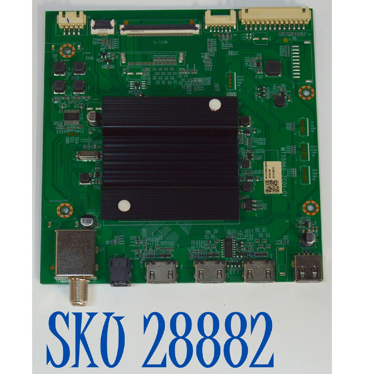 MAIN ORIGINAL PARA TV VIZIO 4K UHD HDR SMARTCAST / NUMERO DE PARTE MT55860-ZC01-01 / 515C55860M14Y / M14Y/5283-00678 / 2010149272 / DISPLAY ST4951D01-1 VER.2.2 / MODELO V4K50M-0810