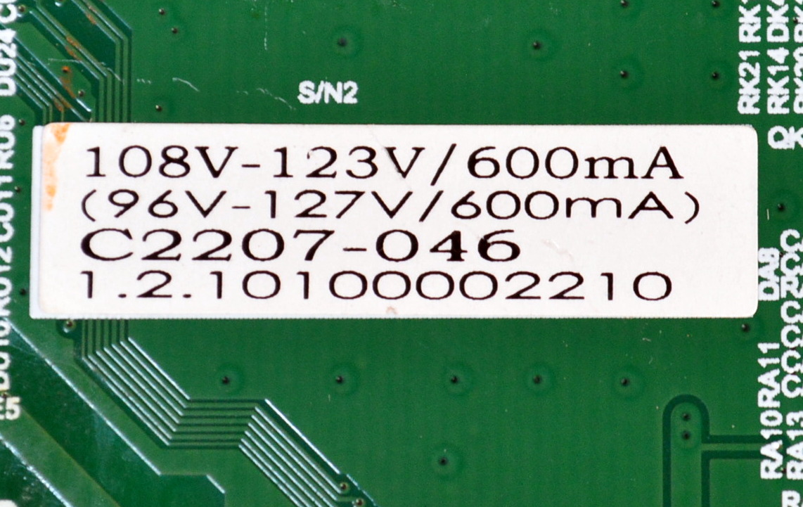 MAIN FUENTE COMBO ORIGINAL PARA TV EVL 4K UHD VIDAA / NUMERO DE PARTE TPD.MT9602.PC822 / TPD.MT9602.PC822 (T) / C2207-046 / 1.2.10100002210 / A22084742 / DISPLAY CV500U2-L01 REV:02 / MODELO 50EVLS4 - Imagen 3